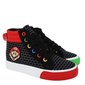 BIG KID MARIO AND LUIGI HIGH TOP SNEAKER